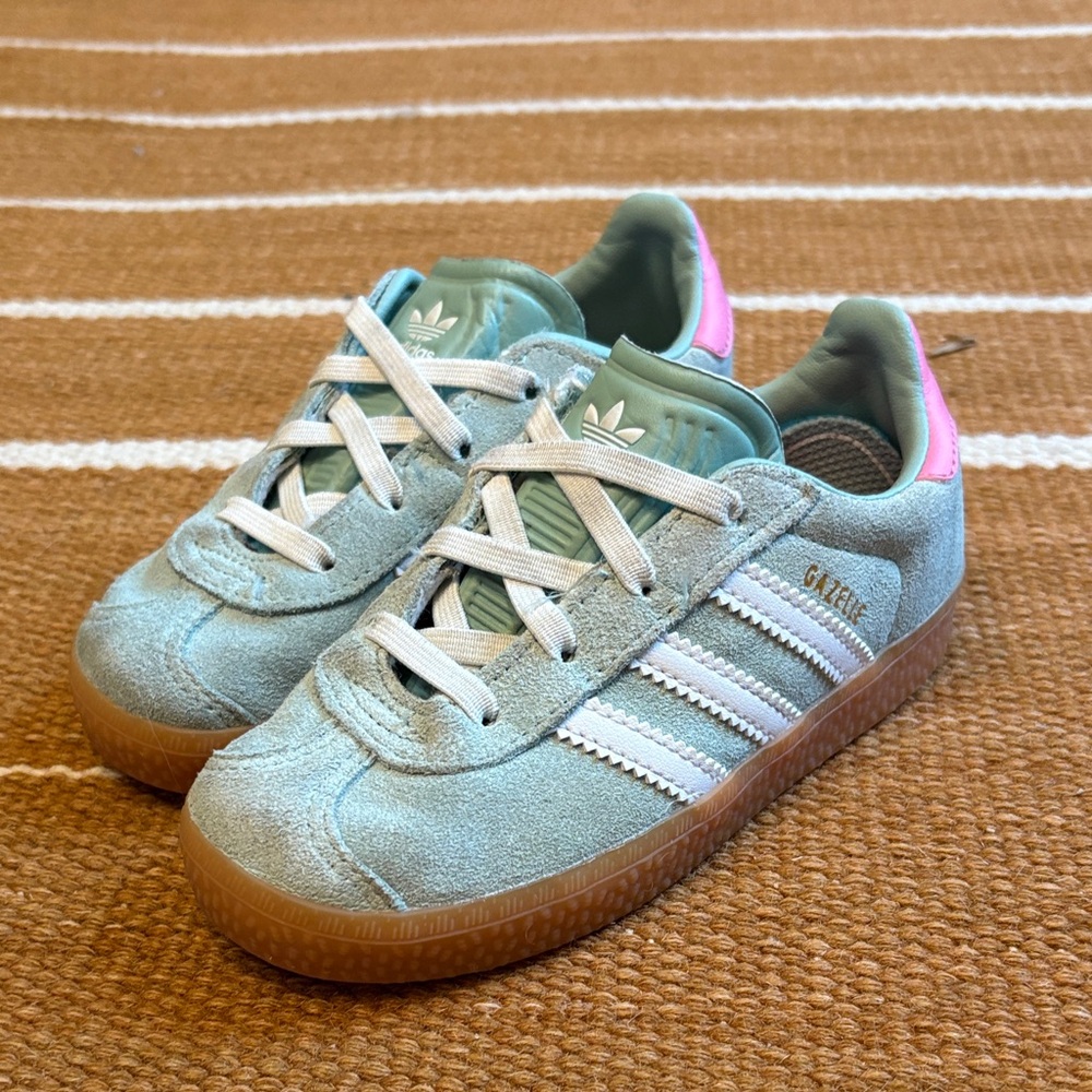 Adidas Gazelles Mint & Pink